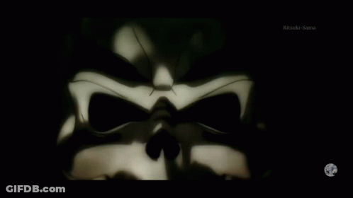 Black And White Skull With Ritsuki-Sama GIF