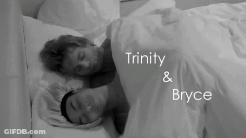 Black And White Sleeping Couple Trinity Bryce GIF