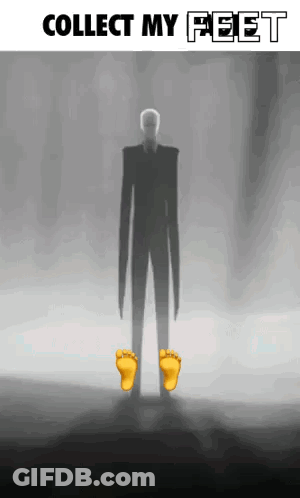 Black And White Slender Man Collect My Pages GIF