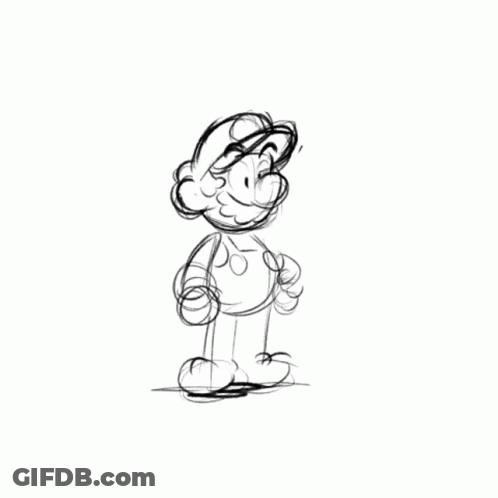 Black And White Smiley Face Drawing GIF