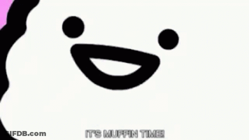 Black And White Smiling Cartoon Character GIF