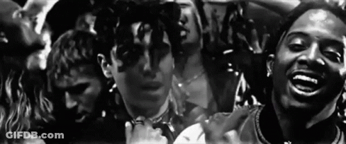 Black And White Smiling Group Photo GIF