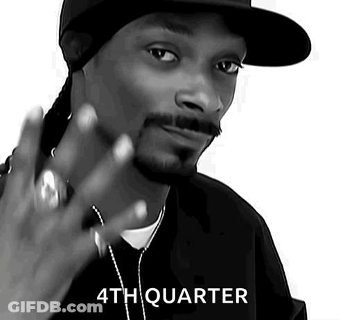 Black And White Snoop Dogg With 4Th Quarter GIF