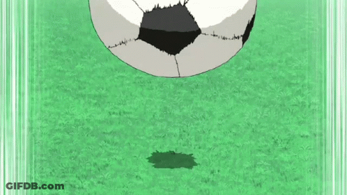 Black And White Soccer Ball On Green Field GIF