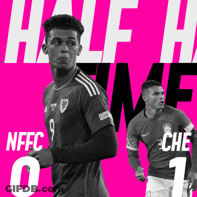 Black And White Soccer Players On Pink Half Time GIF