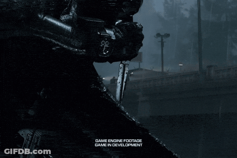 Black And White Soldier Game Engine Footage Game In Development GIF