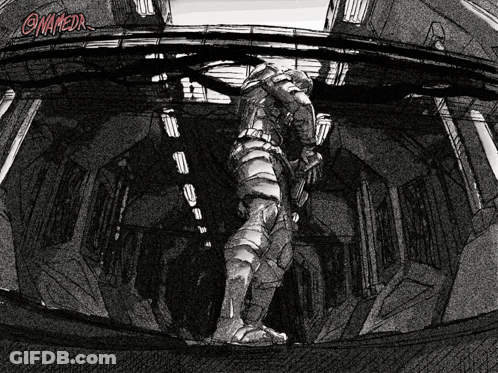 Black And White Soldier Onamedr GIF