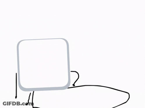 Black And White Square With Microphone GIF