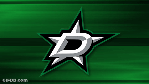 Black And White Star With Letter D On Green GIF