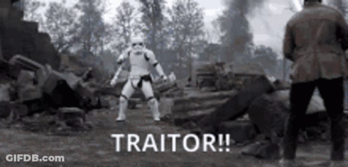 Black And White Storm Trooper Dancing Traitor GIF