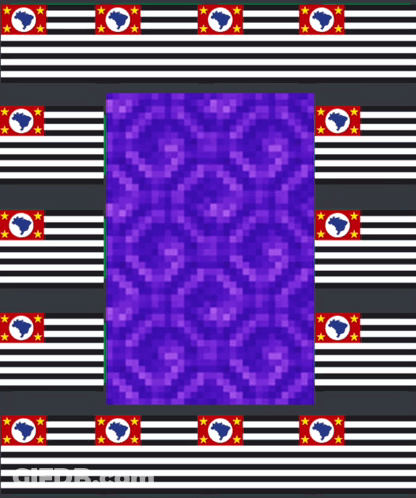 Black And White Striped Background With Purple Pattern GIF