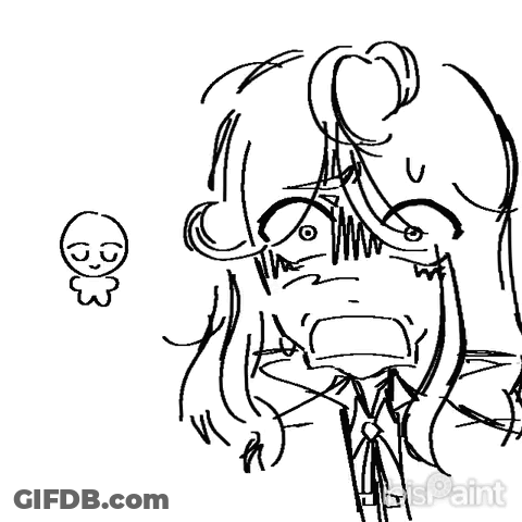 Black And White Surprised Girl GIF