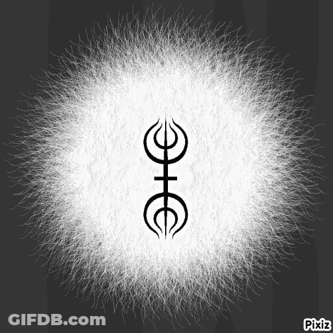 Black And White Symbol With Pixiz GIF