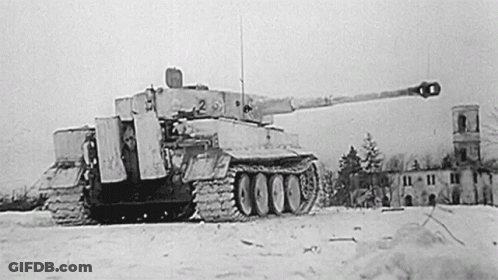 Black And White Tank Number 2 GIF