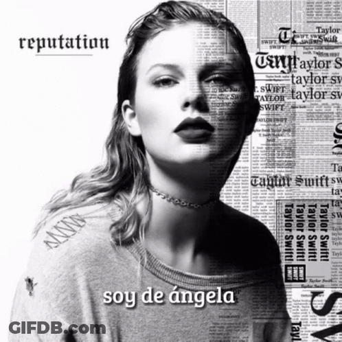 Black And White Taylor Swift Soy De Angela GIF