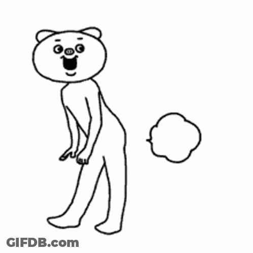 Black And White Teddy Bear Drawing GIF