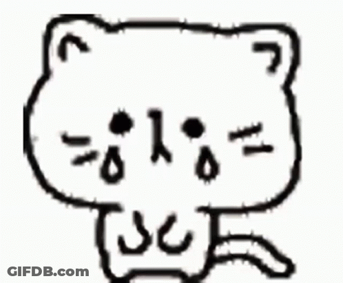 Black And White Teddy Bear With Smiley Face GIF