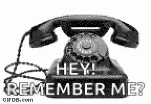 Black And White Telephone Hey Remember Me GIF