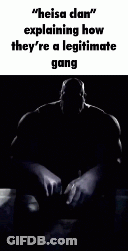 Black And White Thanos Explaining Legitimate Gang GIF