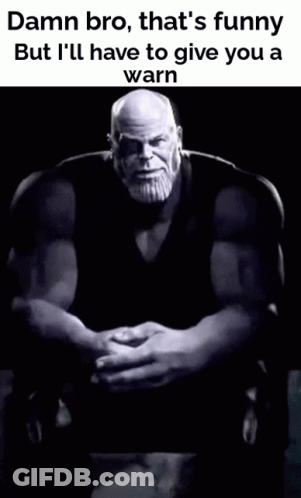 Black And White Thanos Saying Damn Bro That's Funny GIF