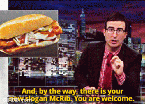 Black And White Thanos Saying I Would Like The McRib GIF