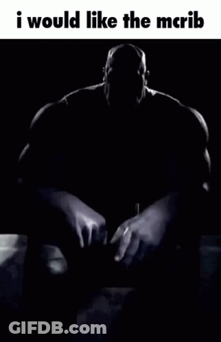 Black And White Thanos Saying I Would Like The McRib GIF