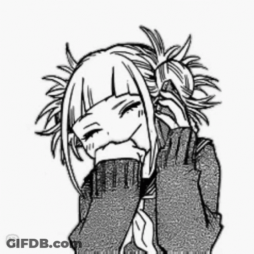 Black And White Toga Himiko GIF