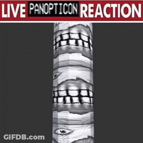 Black And White Totem Pole Live Panopticon Reaction GIF