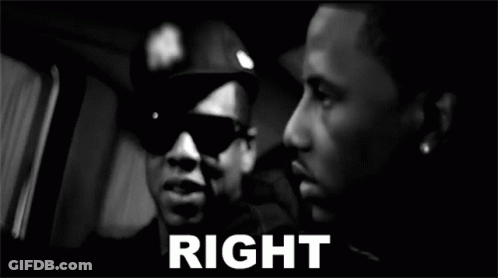 Black And White Two Men Looking At Each Other Right GIF