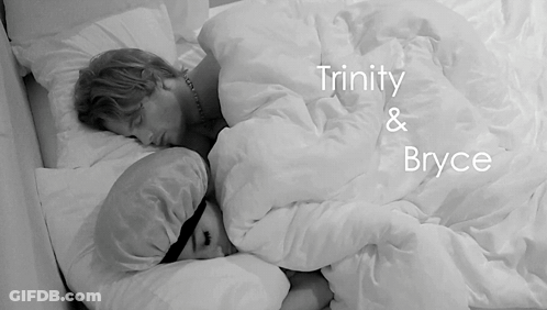 Black And White Two People Sleeping Under Blanket Trinity And Bryce GIF