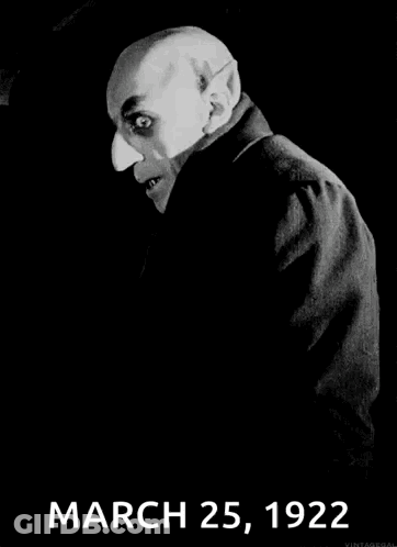 Black And White Vampire Photo March 25 1922 GIF