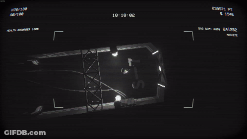 Black And White Video Game 18:15 GIF