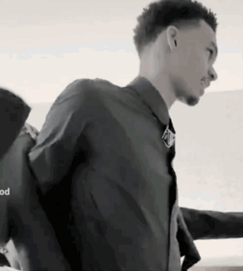 Black And White Wemby In Suit GIF