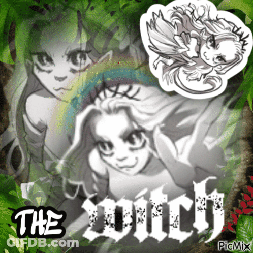 Black And White Witch Saying The Witch GIF