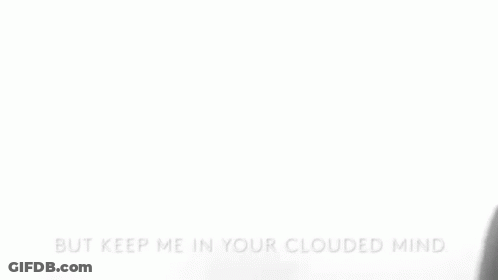 Black And White Woman But Keep Me In Your Clouded Mind GIF