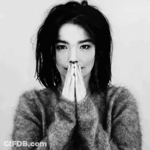 Black And White Woman Covering Mouth With Hands GIF