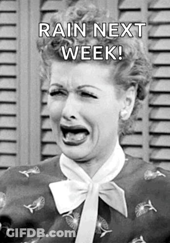 Black And White Woman Crying Rain Next Week GIF