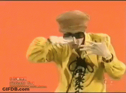 Black And White Woman Dancing In Front Of Lights GIF