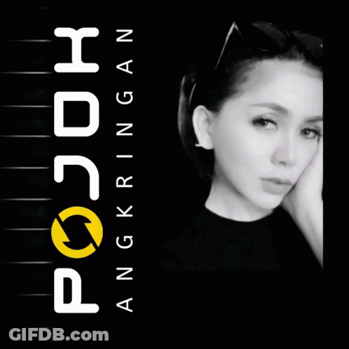 Black And White Woman Face Mask Pojoh Angkringan GIF