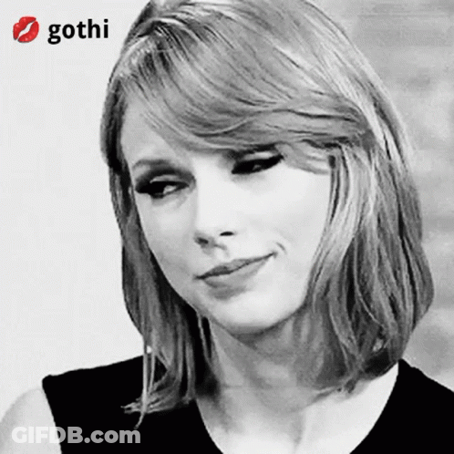 Black And White Woman Face With Gothi Logo GIF