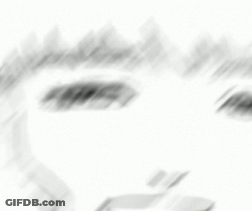 Black And White Woman Face With Long Hair GIF