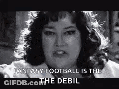 Black And White Woman Fantasy Football Is The Debil GIF