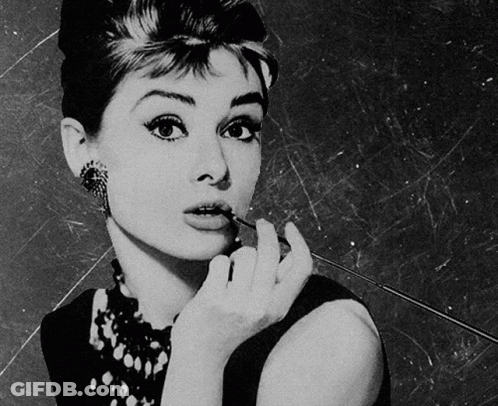 Black And White Woman Holding Cigarette GIF