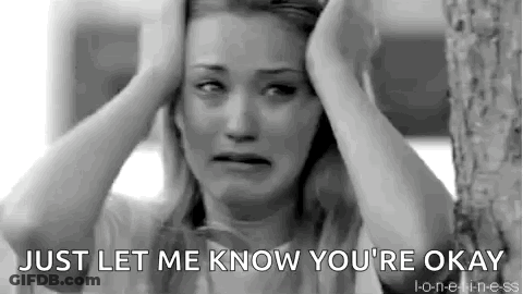 Black And White Woman Holding Head Crying GIF