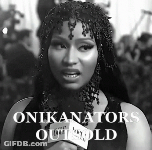 Black And White Woman Holding Microphone Onikanators Outold GIF
