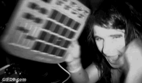 Black And White Woman Holding Remote GIF