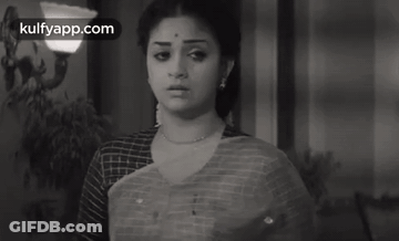 Black And White Woman In Sari GIF