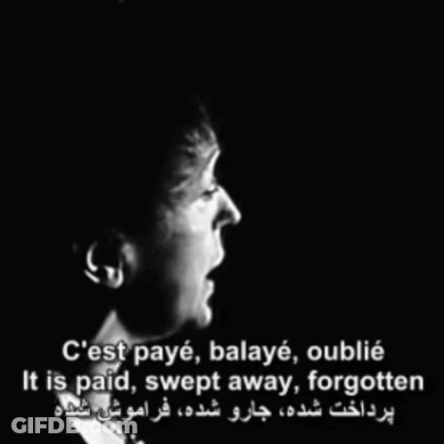 Black And White Woman It Is Paid Swept Away Forgotten GIF