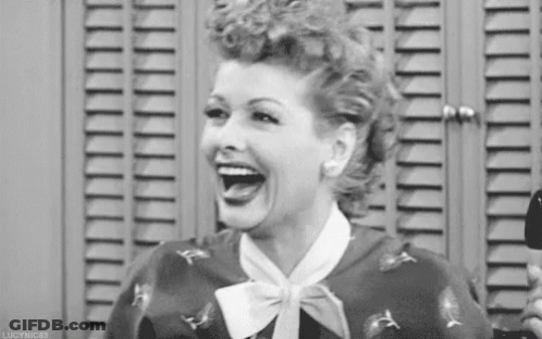 Black And White Woman Laughing Mouth Open GIF