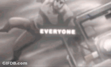 Black And White Woman Laying In Car Saying Everyone GIF